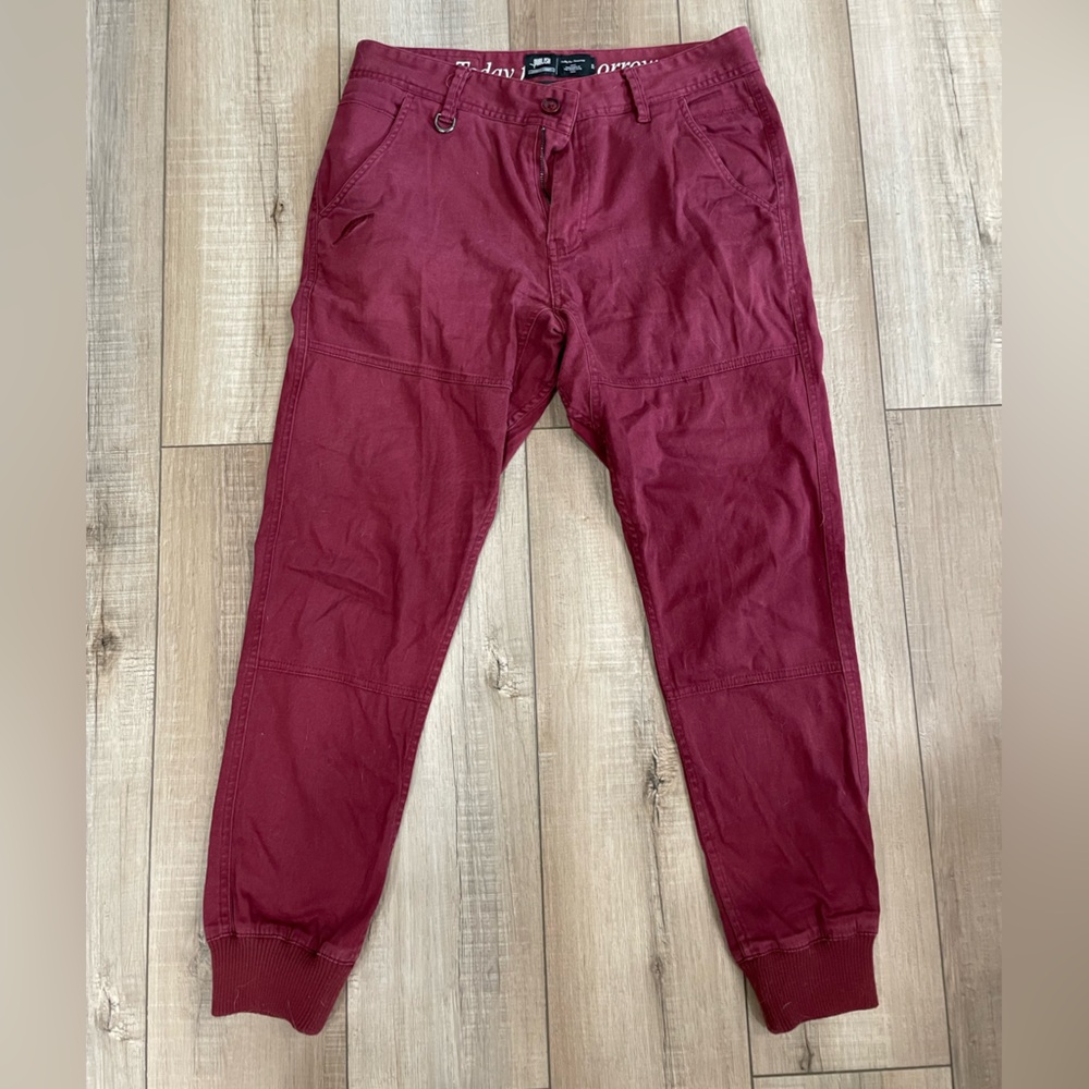 Men’s Publish burnt red joggers 32/32 - barely worn as they were too short
